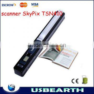 New Wireless Mini Portable push-button scanner SkyPix TSN410 support TF card memory storage color scanner