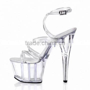 Fashion ultra high heels sandals 6 inch sexy performance Exotic Dancer Bride wedding shoes