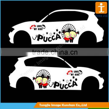 Customized Car sticker, pvc vinyl sticker, safety sticker