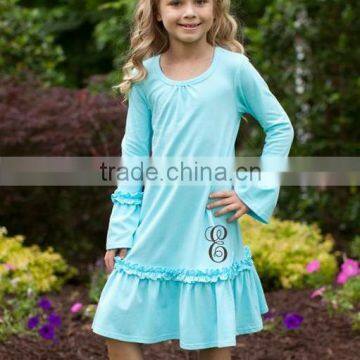 Fashion baby girl dress kids fall dress more color long sleeve girls dress