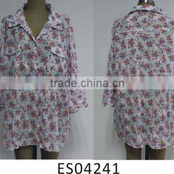 Ladies cotton puffy shirt