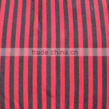 32s 220gsm color stripe spandex single jersey fabric