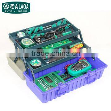 23pcs 55pcs 56pcs Home Use Plastic Toll Box With 3layers Repair Tool Set Telecommunications Tool Set Mobilphone Repair Electric photo-2