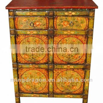 Chinese antique furniture pine wood Tibetan Cabinet