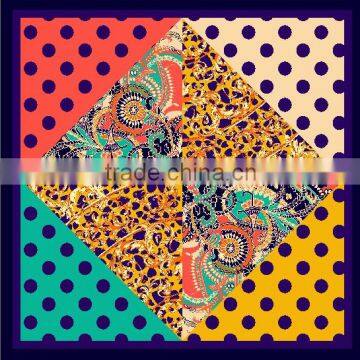 Wholesale Custom Design Turkish Style Digital Printed Polyester Chiffon Square Scarf, Head Scarf,muslim Chiffon Hijab Women Supplier's Choice photo-2