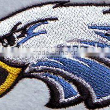 Wholesale cheap eagle logo custom embroidery patches for clothes