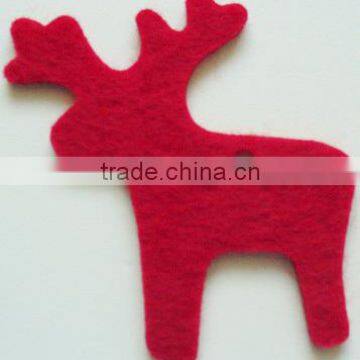 China wholesale deer shape wool felt christmas tree pattern