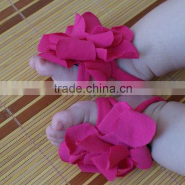 Top Baby Shoes Flower Design Baby Prewalker Infant Shoes Cotton Barefoot Sandals