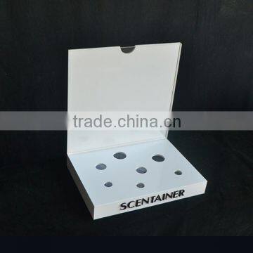 Customized White Cosmetic Display With Led photo-3