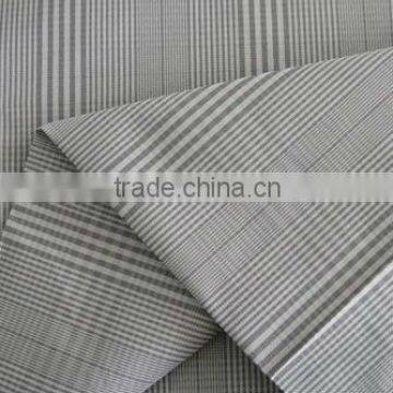 Stripe yarn dyed memory fabric