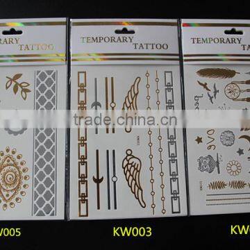 2015 Arabic Tattoos/metallic Tattoo Ink Tattoo/flash Tattoo/jewelry Temporary Tattoo in Stock photo-2