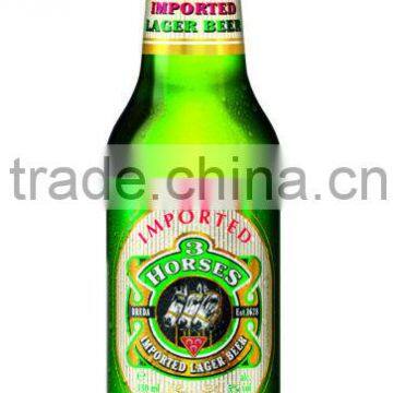Lager beer in 33cl can, 50cl can and 33cl bottle