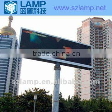 single stand led billboard in public