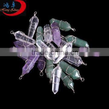 Wholesale faceted Crystal Quartz Wand Crystal Points