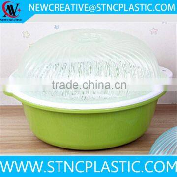 kitchenware plastic vegetable basket washing sink with lid