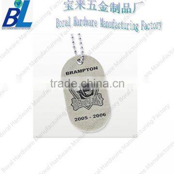 Custom debossed logo novelty dog tag