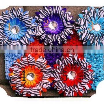 Summer daisy flowers crochet headband for DIY,clothing ornamenting