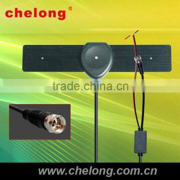 High gain amplifier easy to install external UHF/VHF Car DVB active antenna