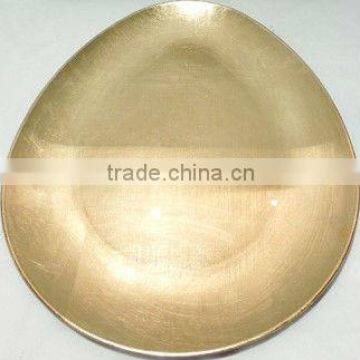 Plastic Gold Charger Plate