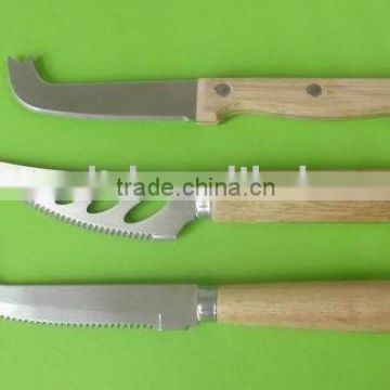 wood handle cheese knife