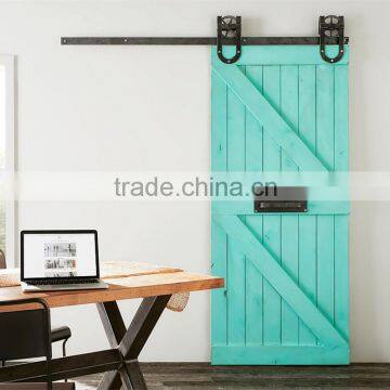 Main door double Z sliding hanging barn doors design in house