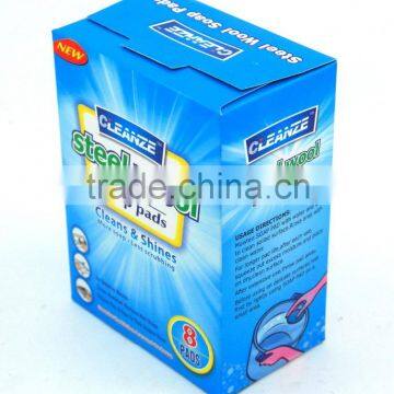 10pcs steel wool soap pads for household cleaning