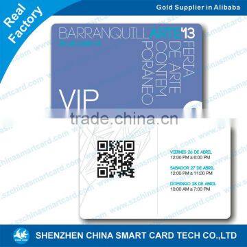 printed pvc 2d qr code scratch card
