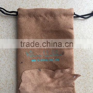 Finest exquisite gift handmade jewelry bags suede with customized logo