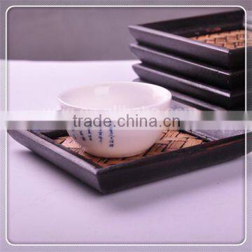 Wooden coaster, custom design printing wood cup mat