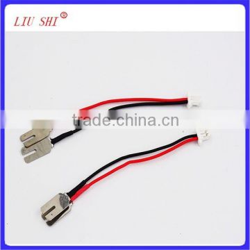 battery wire harness with nickel tab