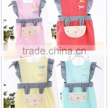 kids cotton apron/baby eating clothes/children painting apron/children apron/baby apron