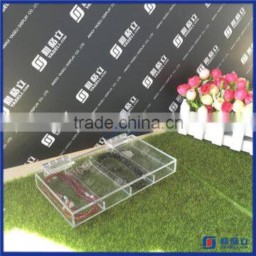 2016 Yageli customized clear acrylic necklace display box / acrylic jewelry display box