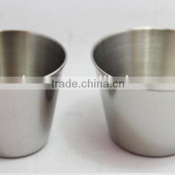 Savage 18/8 Stainless Steel Shot Glasses With Black Leather Case,1oz Set of 4 Pcs