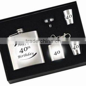 6oz+1oz hip flask set