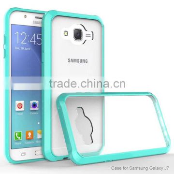 For Samsung Galaxy J7 transparent TPU bumper cover case