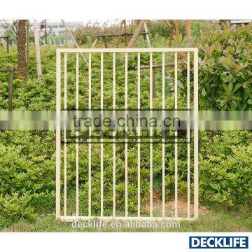 Aluminum Fence Gate Swimming Pool Fencing Gate Flat Top Cream Color F500