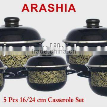 turkey shape enamel Casserole pot Set