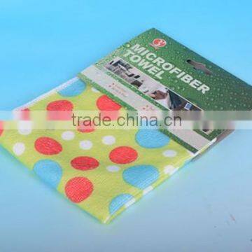 high quality absorb microfiber shape printed cloth