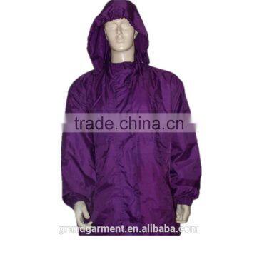 Wholesale Purple Color Women's Rain Jacket