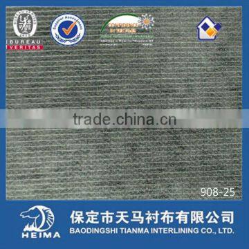 stitched non-woven fusible interlining