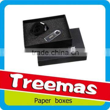 Hat paper gift box with magnet customized box packaging for USB flash disk supplier in Guangzhou China