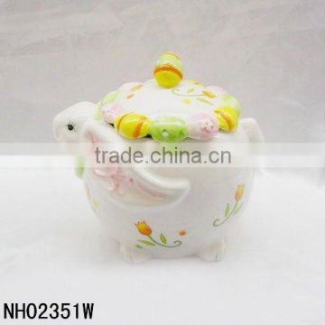 Easter rabbit ceramic cute storage boxes