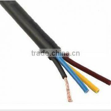 9.45 MM diameter PVC insulated four cores 60227 IEC 300/500V 53 RVV CABLE made in china