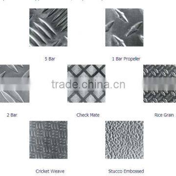 Aluminum checkered plate non slip plate / tread plate