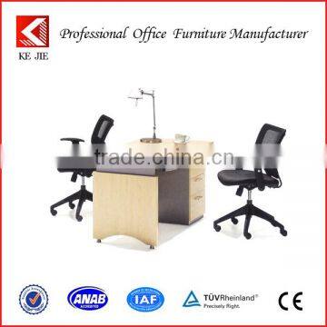 KeJie High Quality 2 Person Office Desk Set For Staff