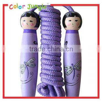 3 color available children jump rope crossfit jump rope wooden handle skipping jump rope
