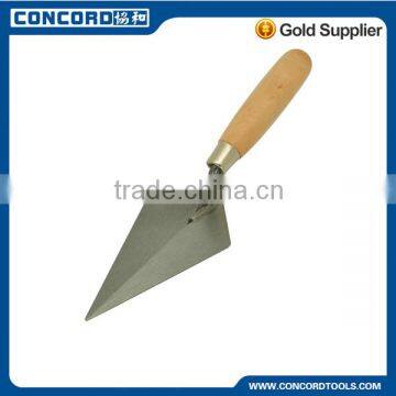 guangzhou concord tools Wooden Handle and 7inch Carbon Steel blade Bricklaying Trowel have