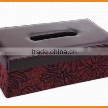 Hong cattle latest generation PU leather tissue box office necessities Business Hotel tissue boxes tissue pumping box