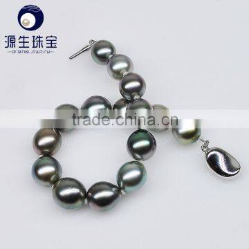 black pearl jewelry baroque shape tahitian pearl bracelets for elegant women luxury designs