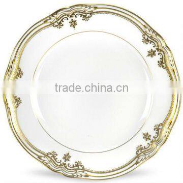 Wedgwood Style A B Grade Pearl Royal Bone China Porcelain Dinner Plates